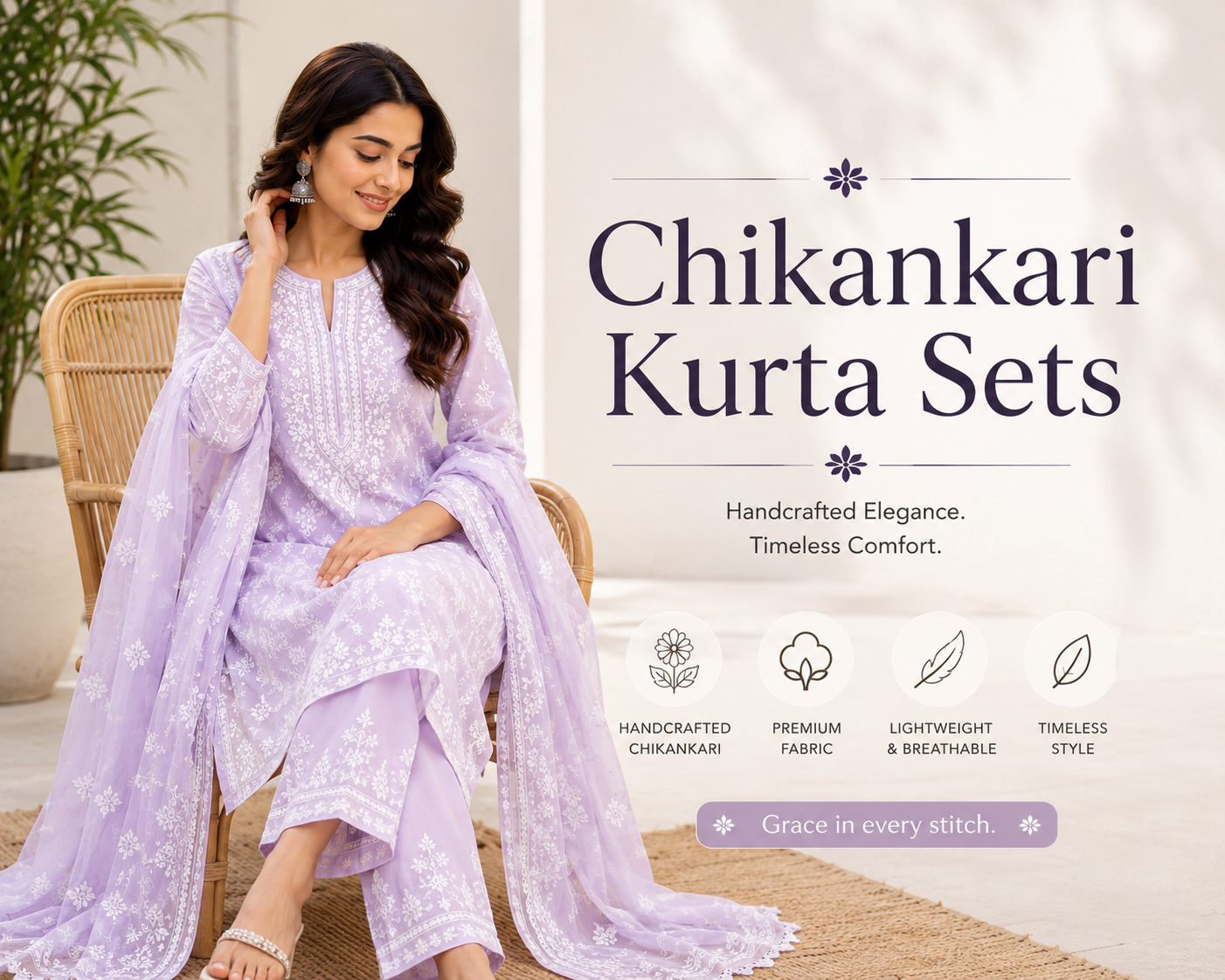 Chikankari Kurta Sets