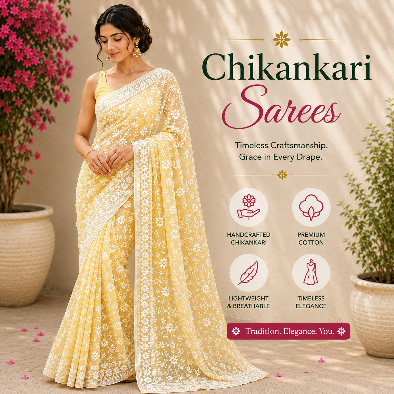 Chikankari Sarees