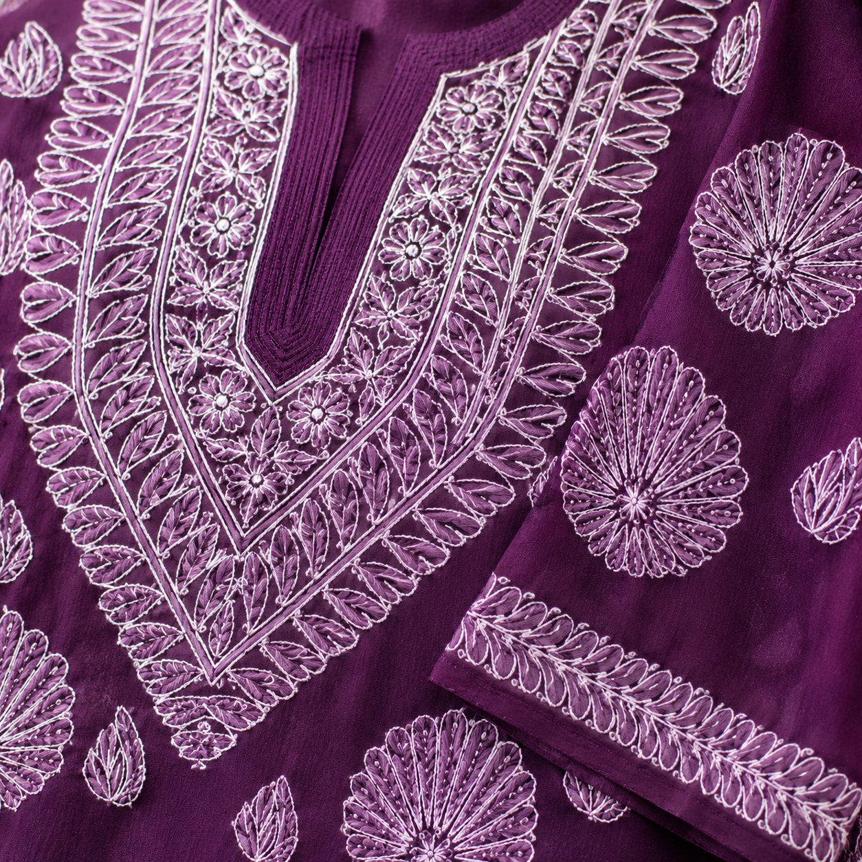Clothe Crave Mauve Purple Chikankari Cotton Kurta for Women Online  Hand Embroidered Ethnic Wear